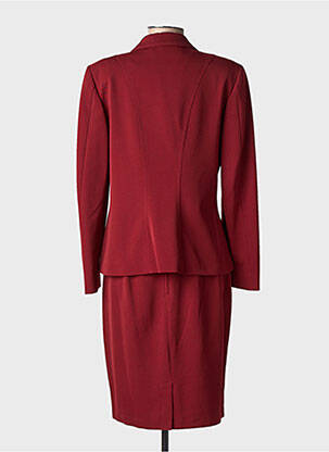 Ensemble jupe fermeture boutonnée sur le devant rouge ROSA ROSAM femme
