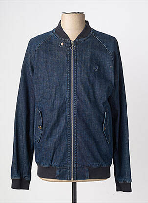 Veste casual resserrée sur le bas bleu FAGUO homme