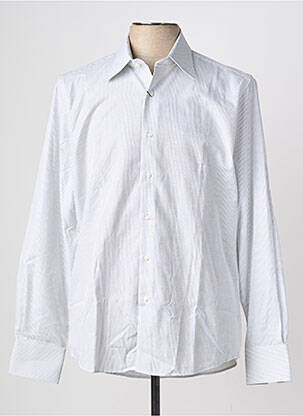 Chemise manches longues coupe droite blanc SIMON'S homme