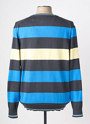 Pull col v manches longues bleu OLIVER HOLTON homme