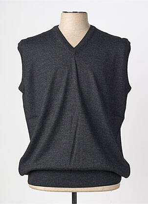 Pull col v sans manche noir OLIVER HOLTON homme