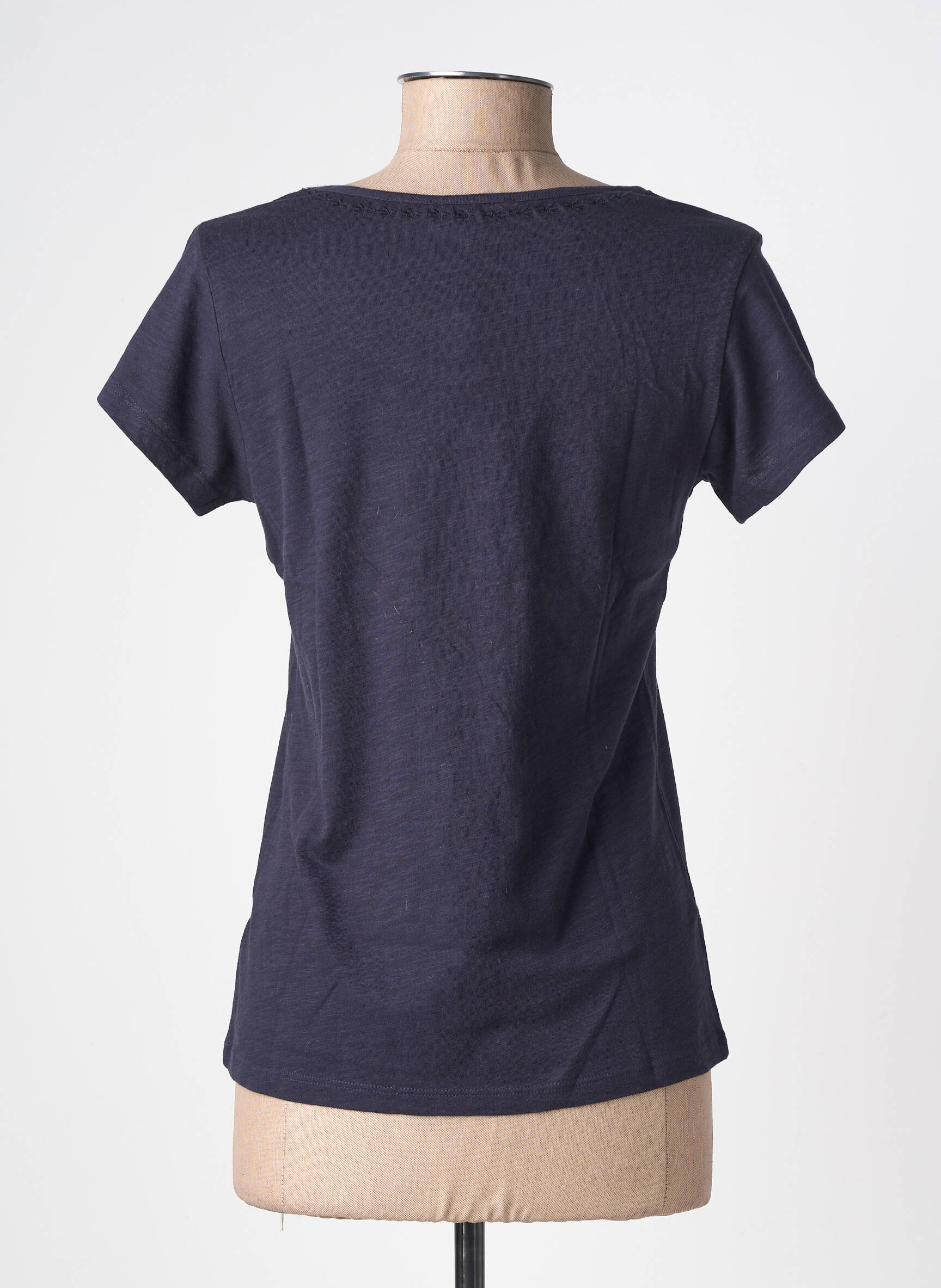 T-shirt stretch manches courtes bleu AGATHE & LOUISE femme