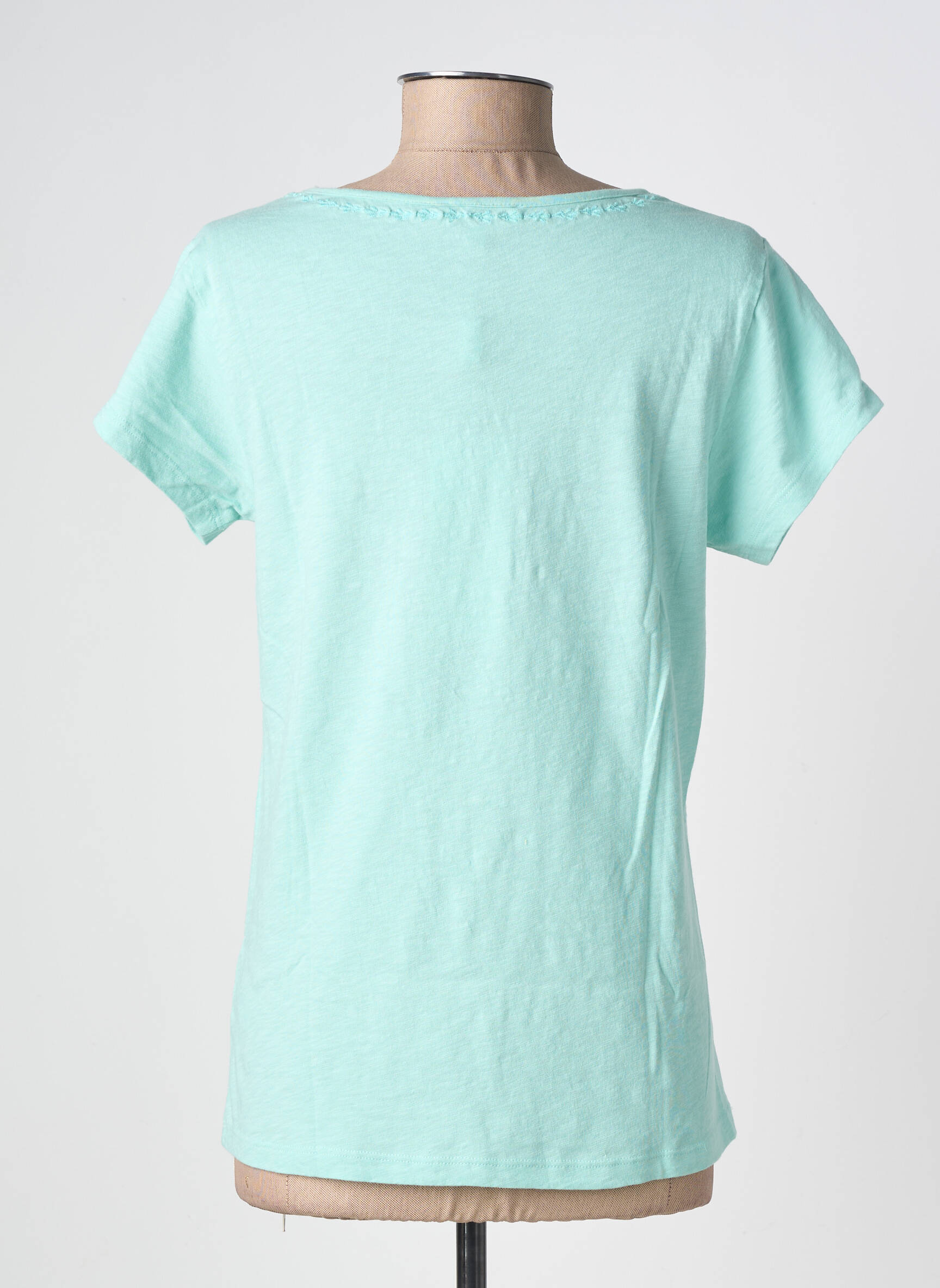 T-shirt stretch manches courtes bleu AGATHE & LOUISE femme