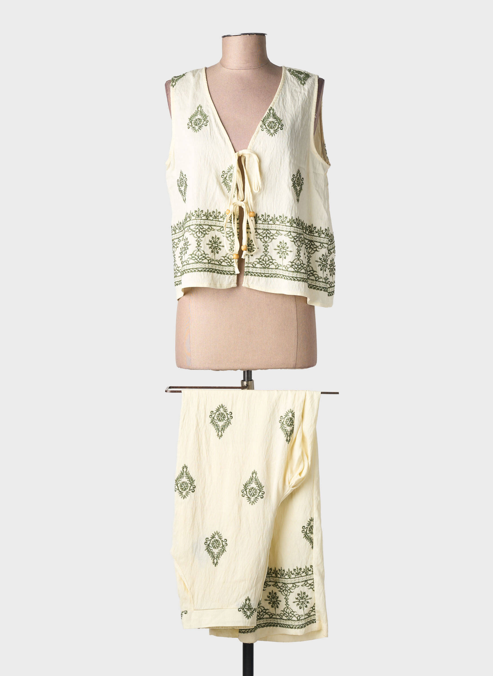 Ensemble pantalon poches beige J&H FASHION femme