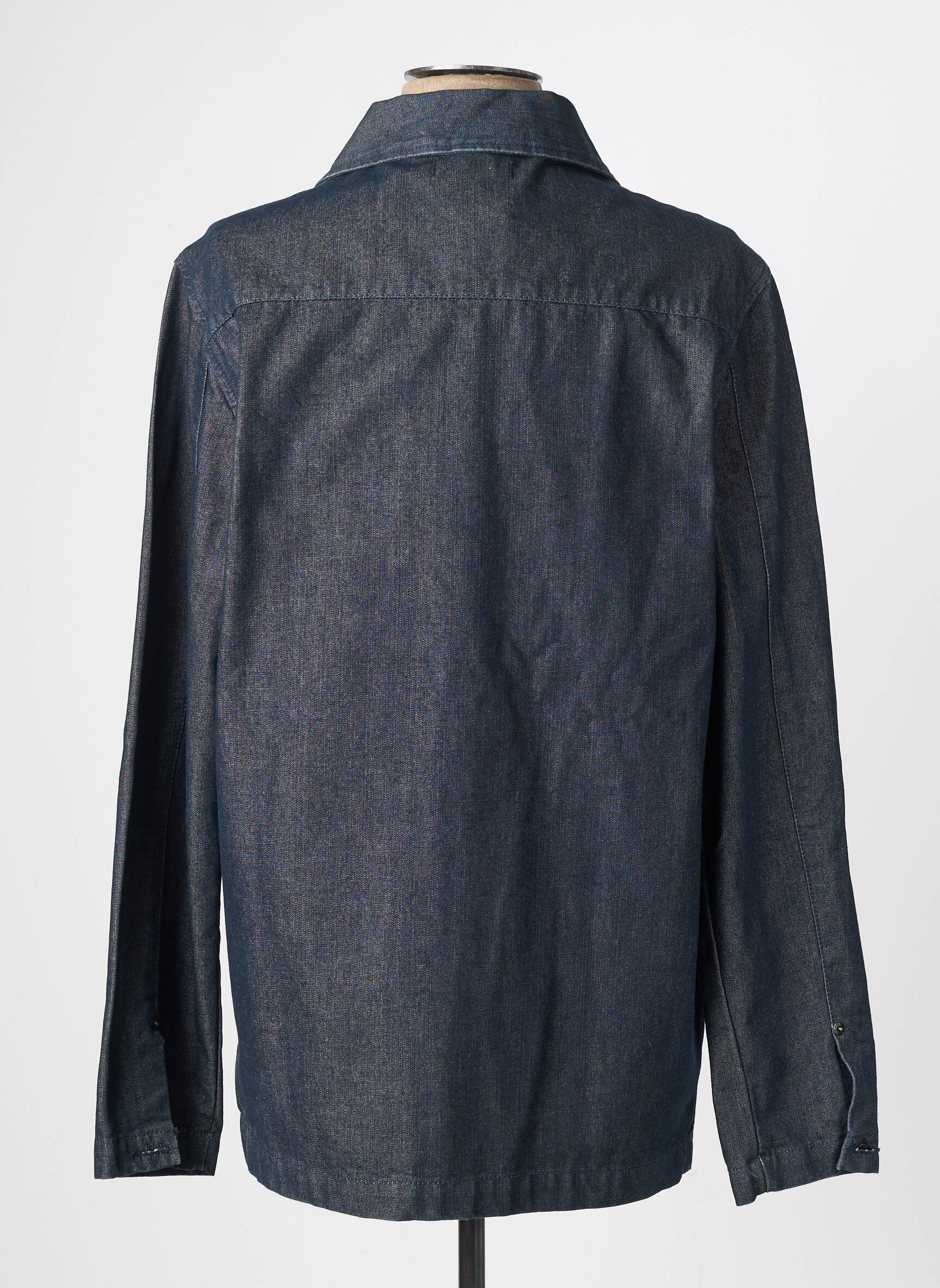 Veste casual fermeture boutonnée sur le devant noir C17 homme