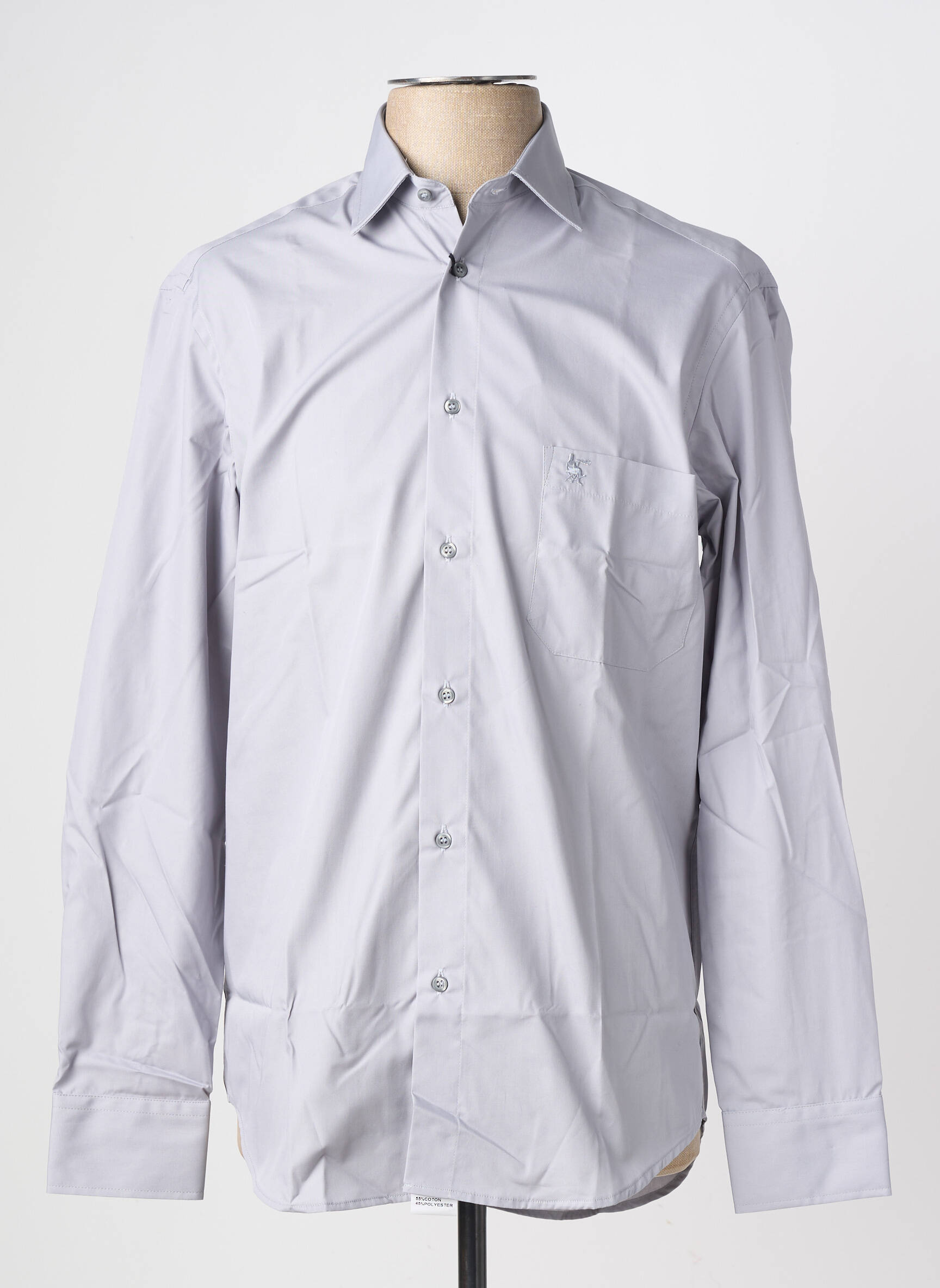 Chemise manches longues poches gris BANDE ORIGINALE homme