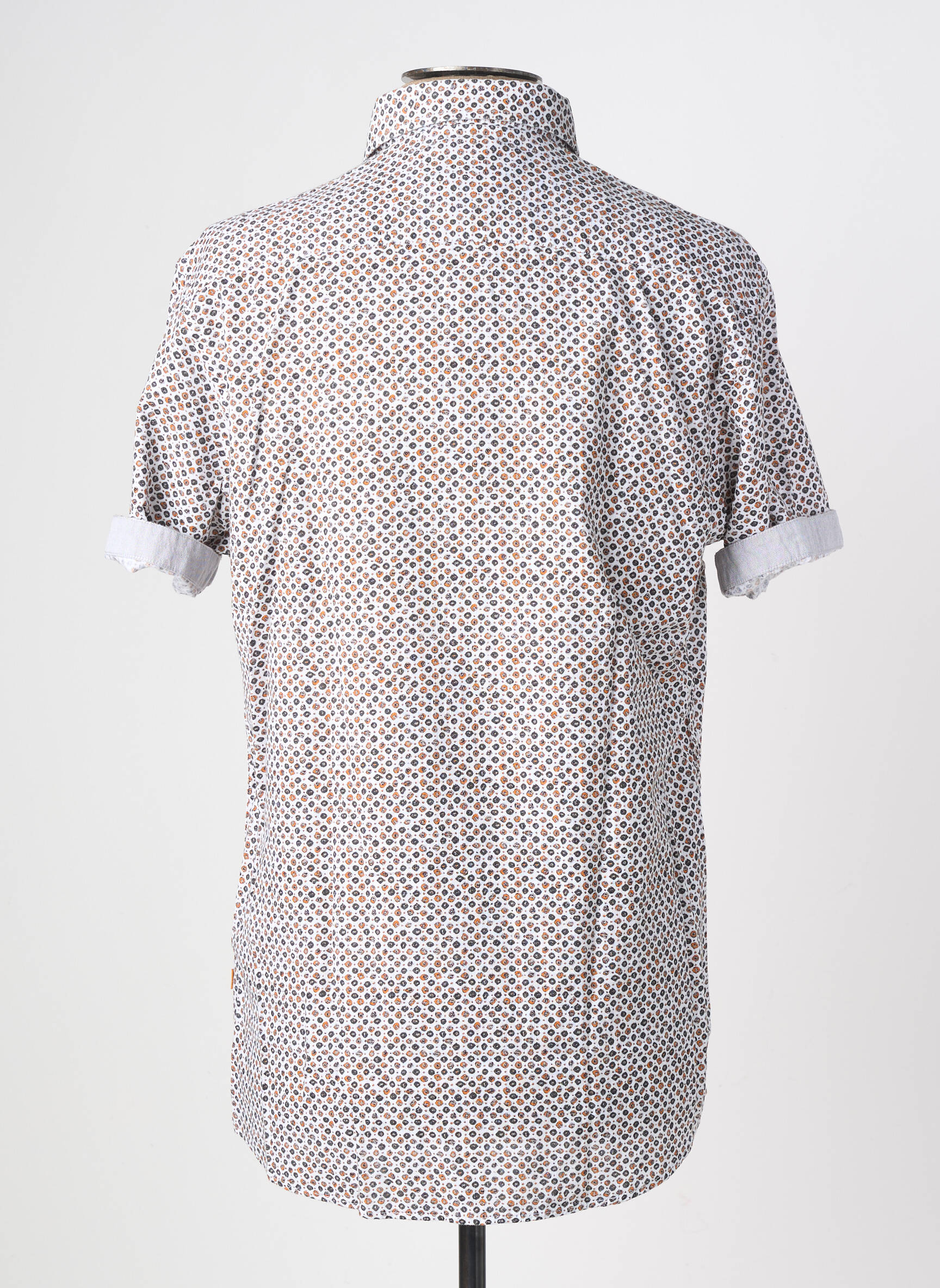 Chemise manches courtes imprimé fantaisie blanc CALAMAR homme