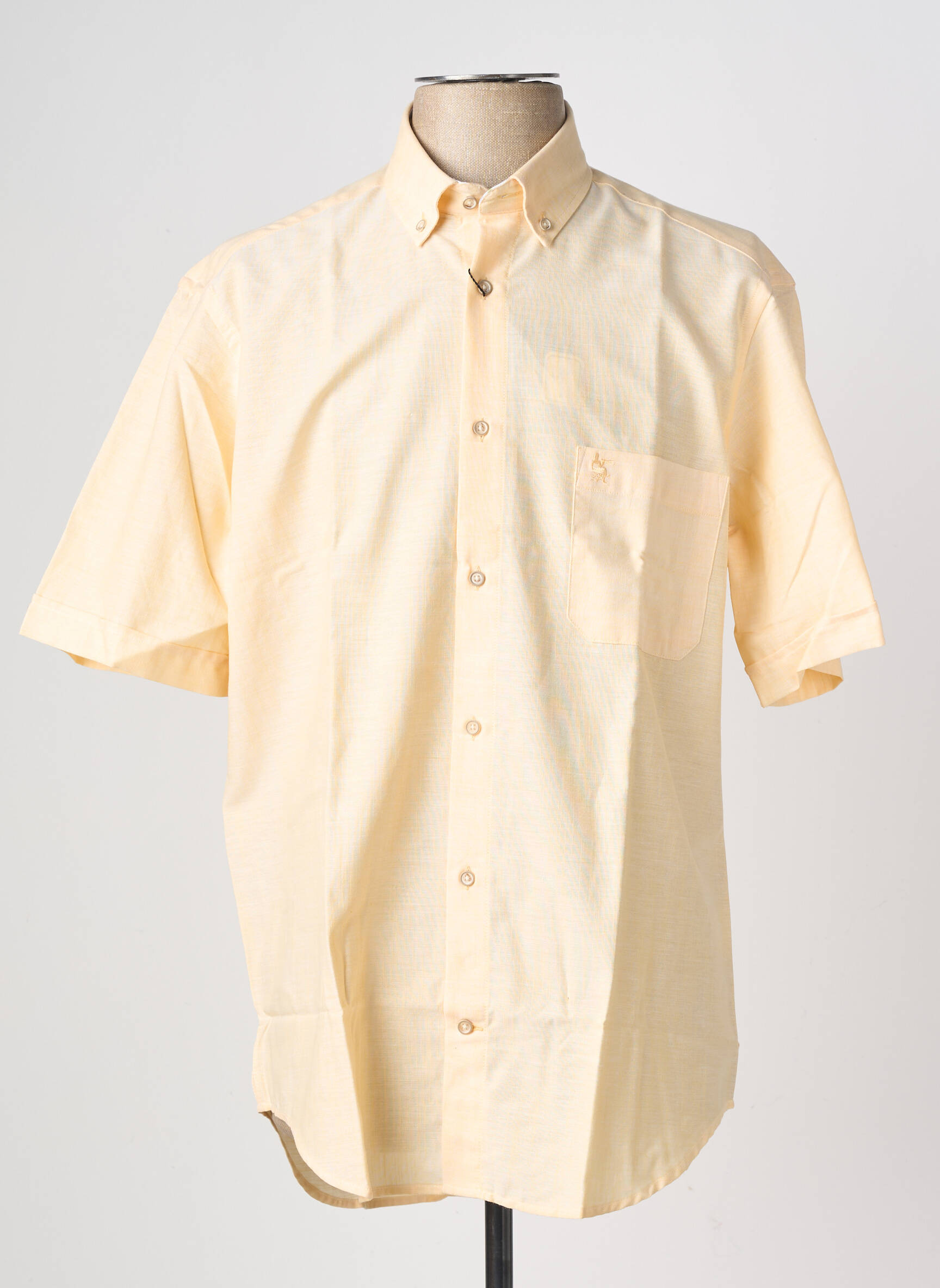 Chemise manches courtes poches jaune BANDE ORIGINALE homme