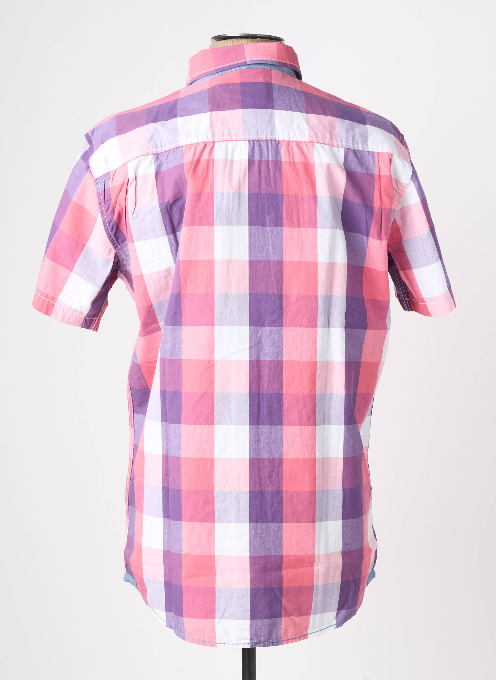 Chemise manches courtes poches rose DELAHAYE homme
