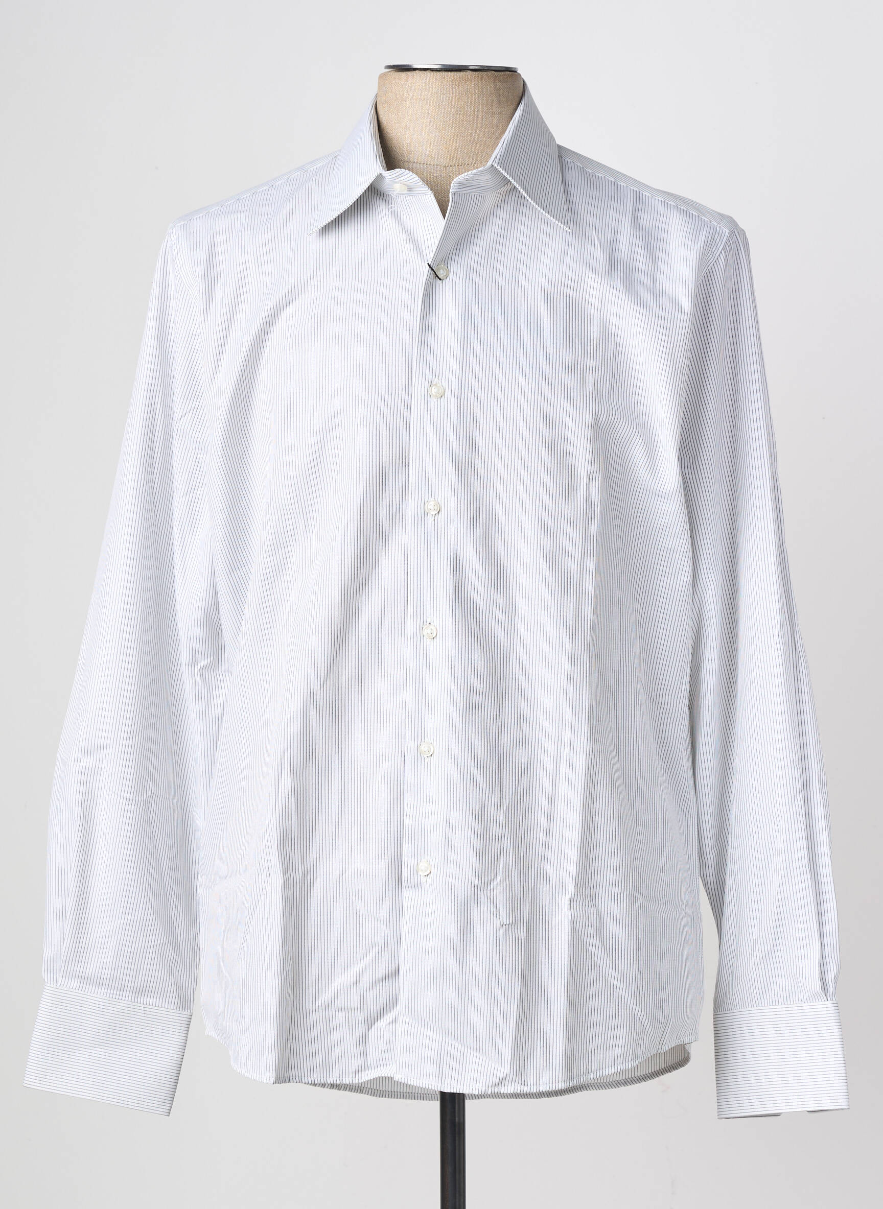 Chemise manches longues coupe droite blanc SIMON'S homme