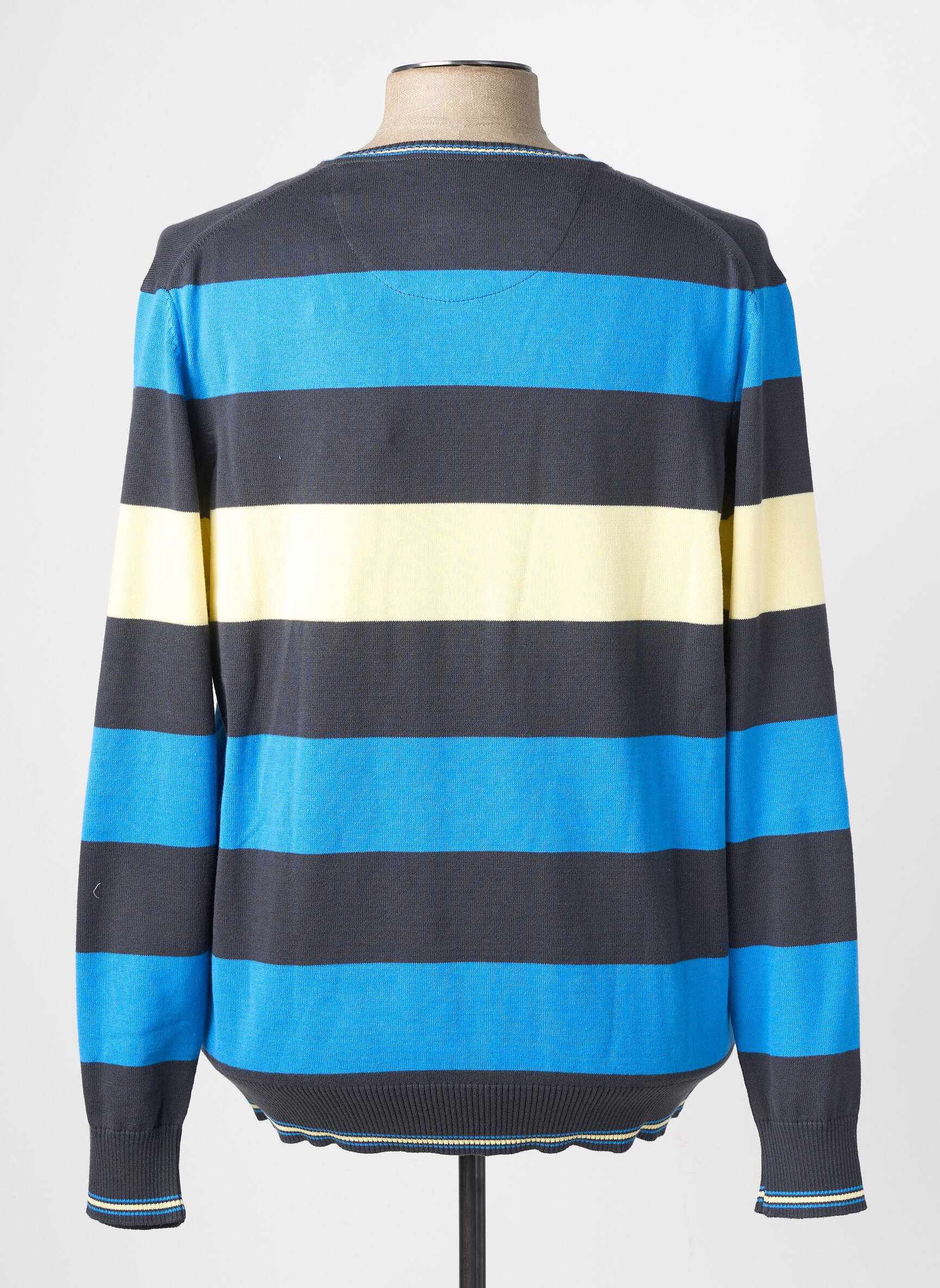 Pull col v manches longues bleu OLIVER HOLTON homme