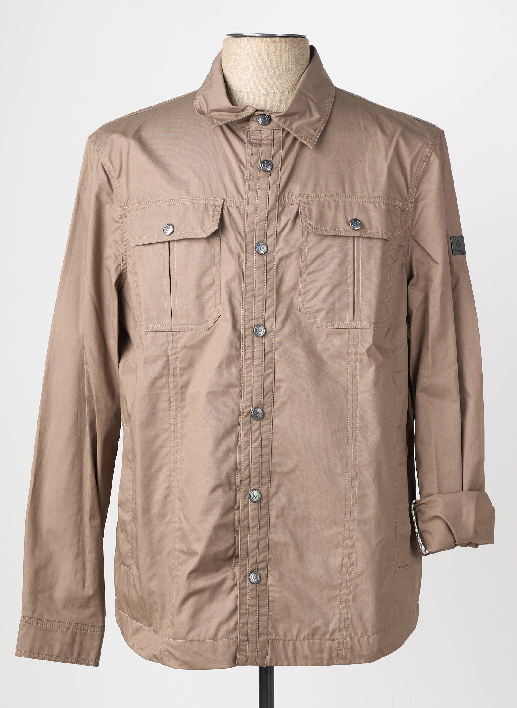 Veste casual coupe droite gris COFOX homme