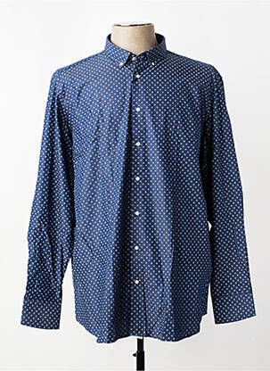Chemise manches longues imprimé fantaisie bleu BANDE ORIGINALE homme