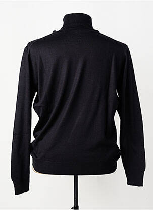 Pull col roulé stretch manches longues noir PIETRO LIBRETI homme
