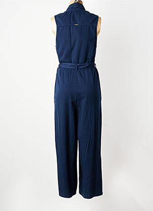 Combi-pantalon fermeture boutonnée sur le devant sans manche bleu AGATHE & LOUISE femme