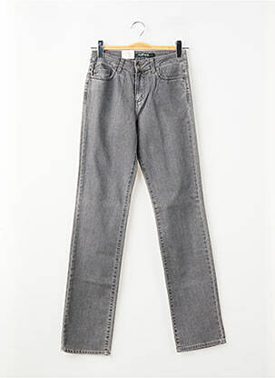 Jeans coupe slim stretch taille normale gris KANOPE femme