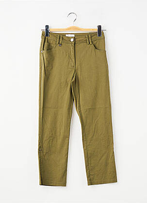 Pantacourt stretch taille normale vert AGATHE & LOUISE femme
