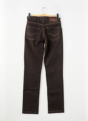 Jeans coupe slim stretch taille normale marron HAROLD homme