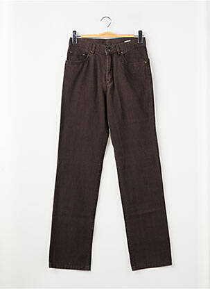 Jeans coupe slim stretch taille normale marron HAROLD homme
