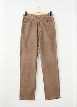 Pantalon droit stretch taille normale marron HAROLD homme