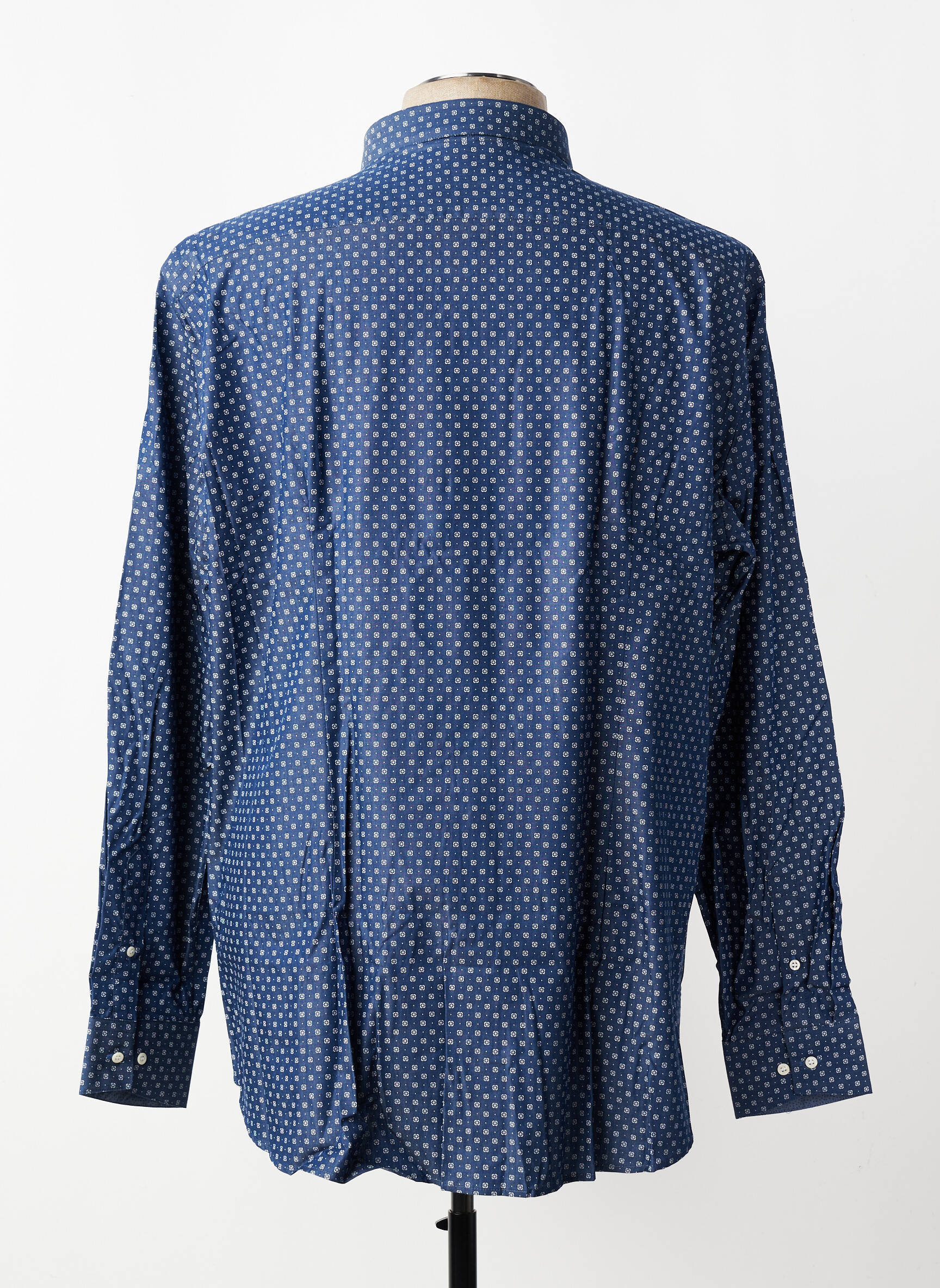 Chemise manches longues imprimé fantaisie bleu BANDE ORIGINALE homme