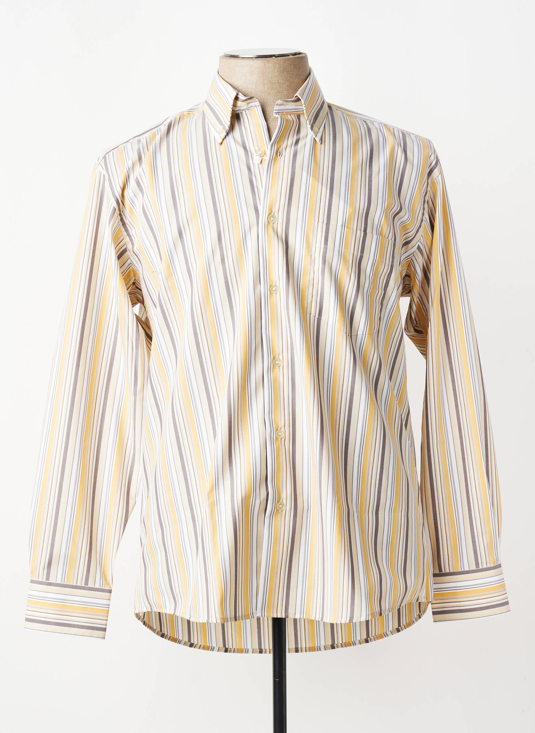 Chemise manches longues poches beige ERTEN homme
