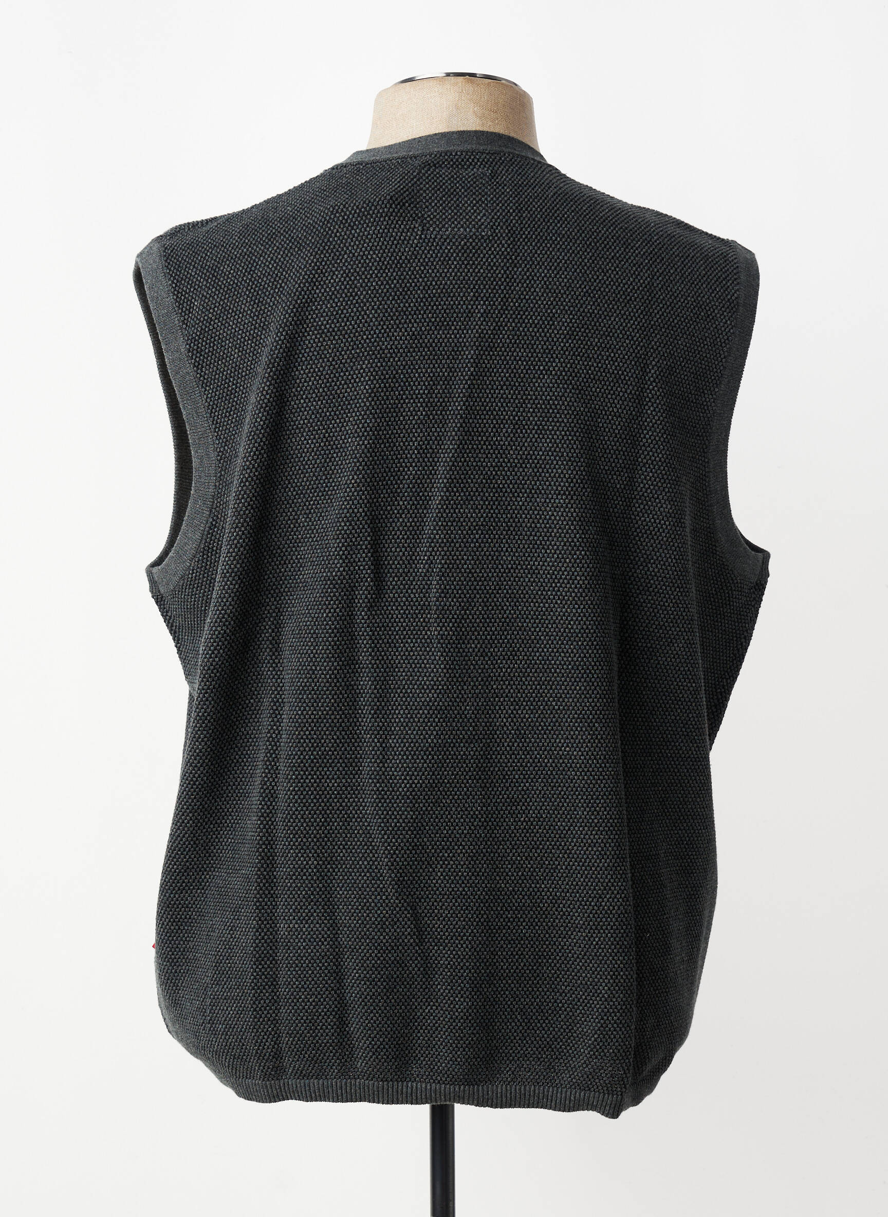 Gilet sans manche tissage chiné gris CALAMAR homme
