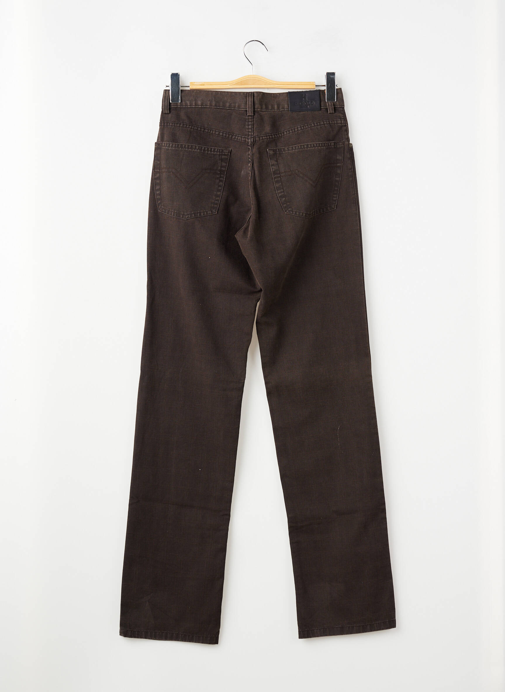 Jeans coupe slim stretch taille normale marron HAROLD homme