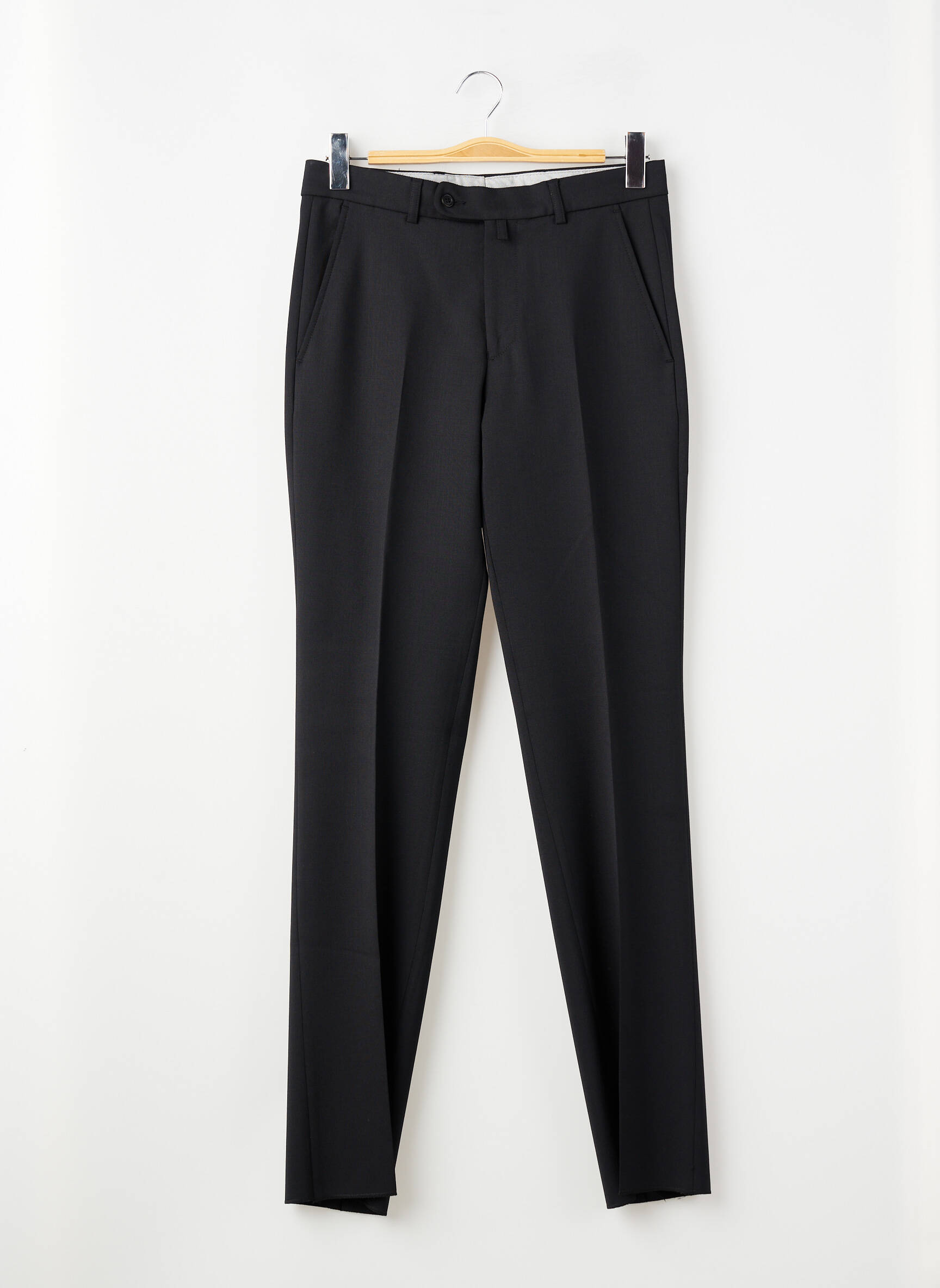 Pantalon slim taille à pinces taille normale noir HAROLD homme
