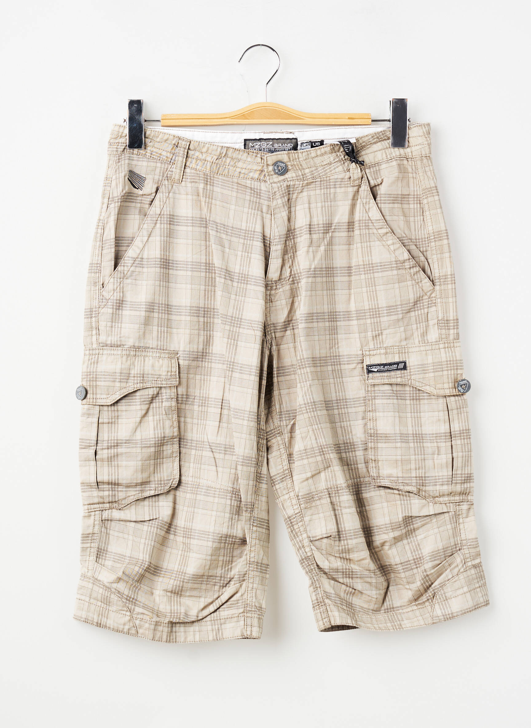 Bermuda multipoches taille normale beige MZGZ homme