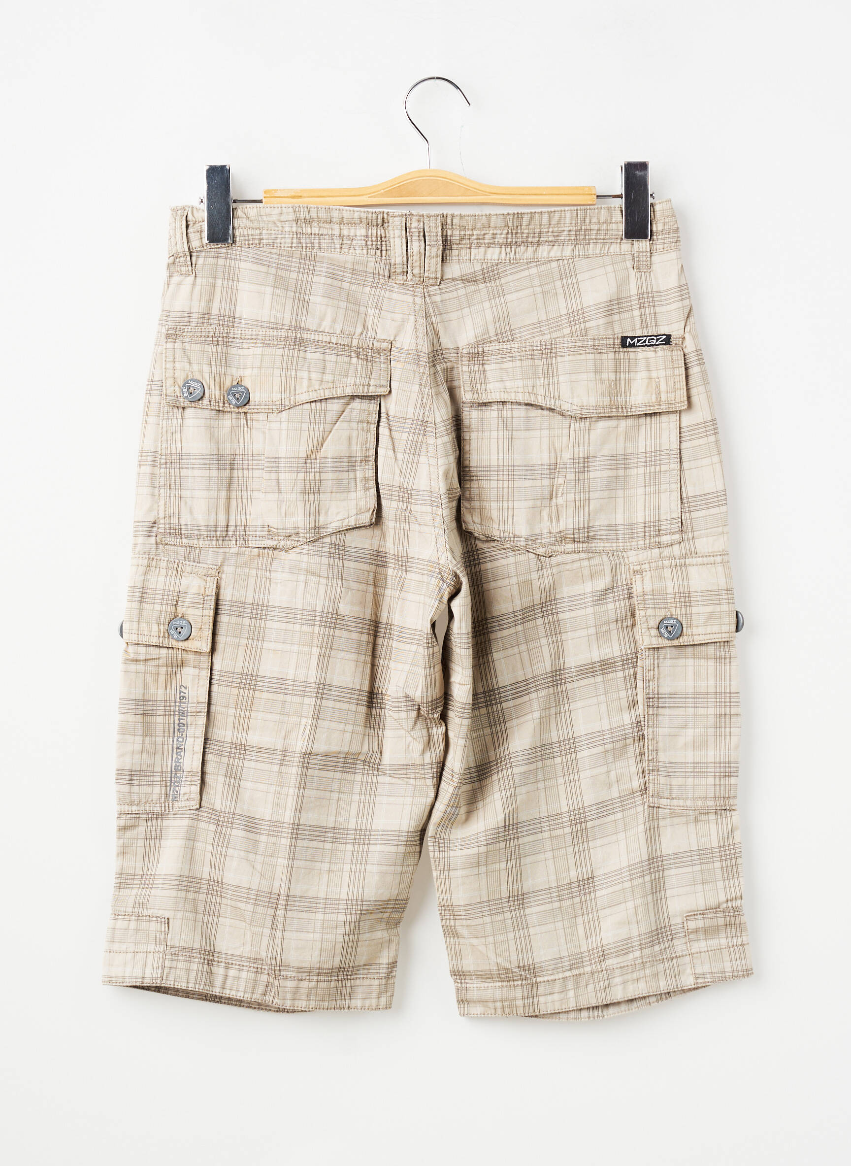 Bermuda multipoches taille normale beige MZGZ homme