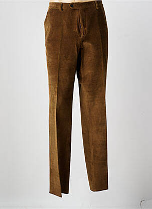 Pantalon slim tissage velours taille normale marron COSSERAT homme