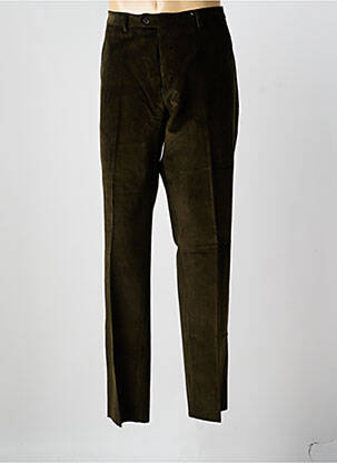 Pantalon slim tissage velours taille normale vert COSSERAT homme
