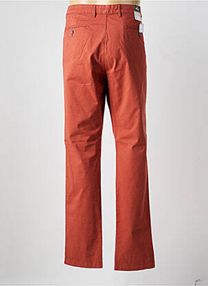 Pantalon chino tissage popeline taille normale orange EMYLE homme