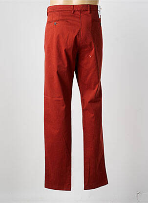 Pantalon chino tissage popeline taille normale orange EMYLE homme
