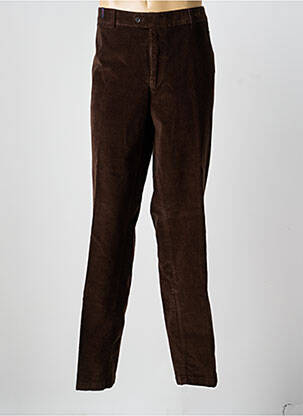 Pantalon chino stretch taille normale marron SAN SIRO homme