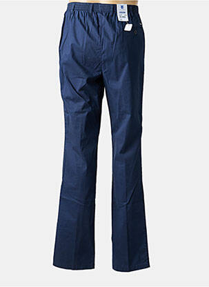 Pantalon chino tissage popeline taille normale bleu LUIGI MORINI homme