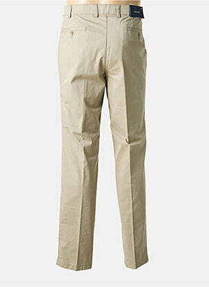 Pantalon chino tissage popeline taille normale beige SAN SIRO homme