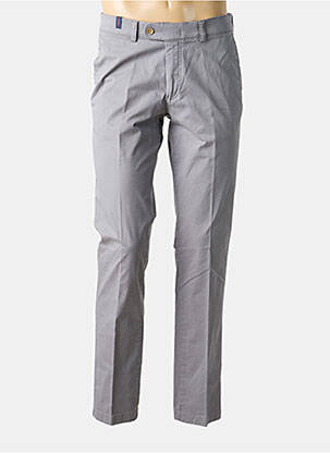 Pantalon chino tissage popeline taille normale gris SAN SIRO homme