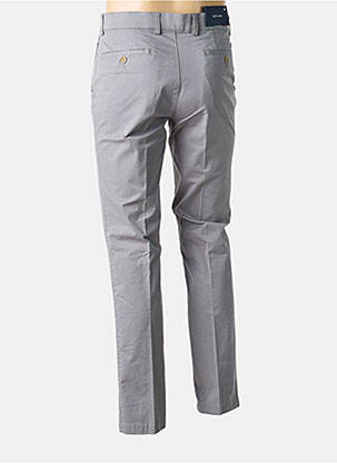 Pantalon chino tissage popeline taille normale gris SAN SIRO homme