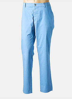 Pantalon chino tissage popeline taille normale bleu HATTRIC homme