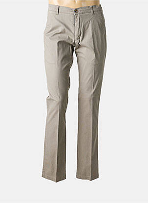 Pantalon chino tissage popeline taille normale marron PETER COFOX homme