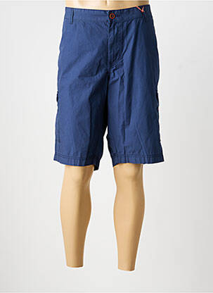 Bermuda multipoches taille normale bleu HATTRIC homme