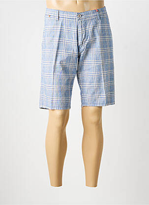 Bermuda taille à pinces taille normale bleu HATTRIC homme