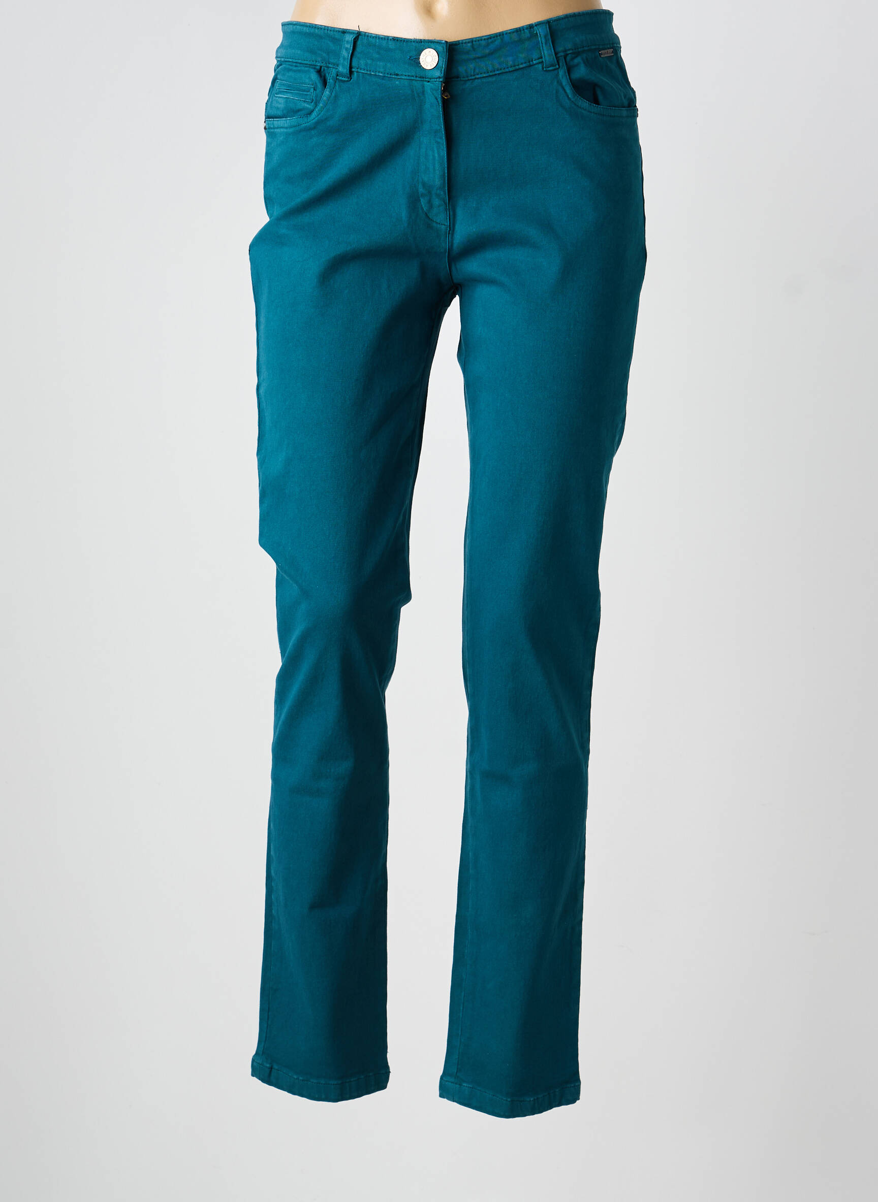 Jeans coupe slim stretch taille normale bleu AGATHE & LOUISE femme