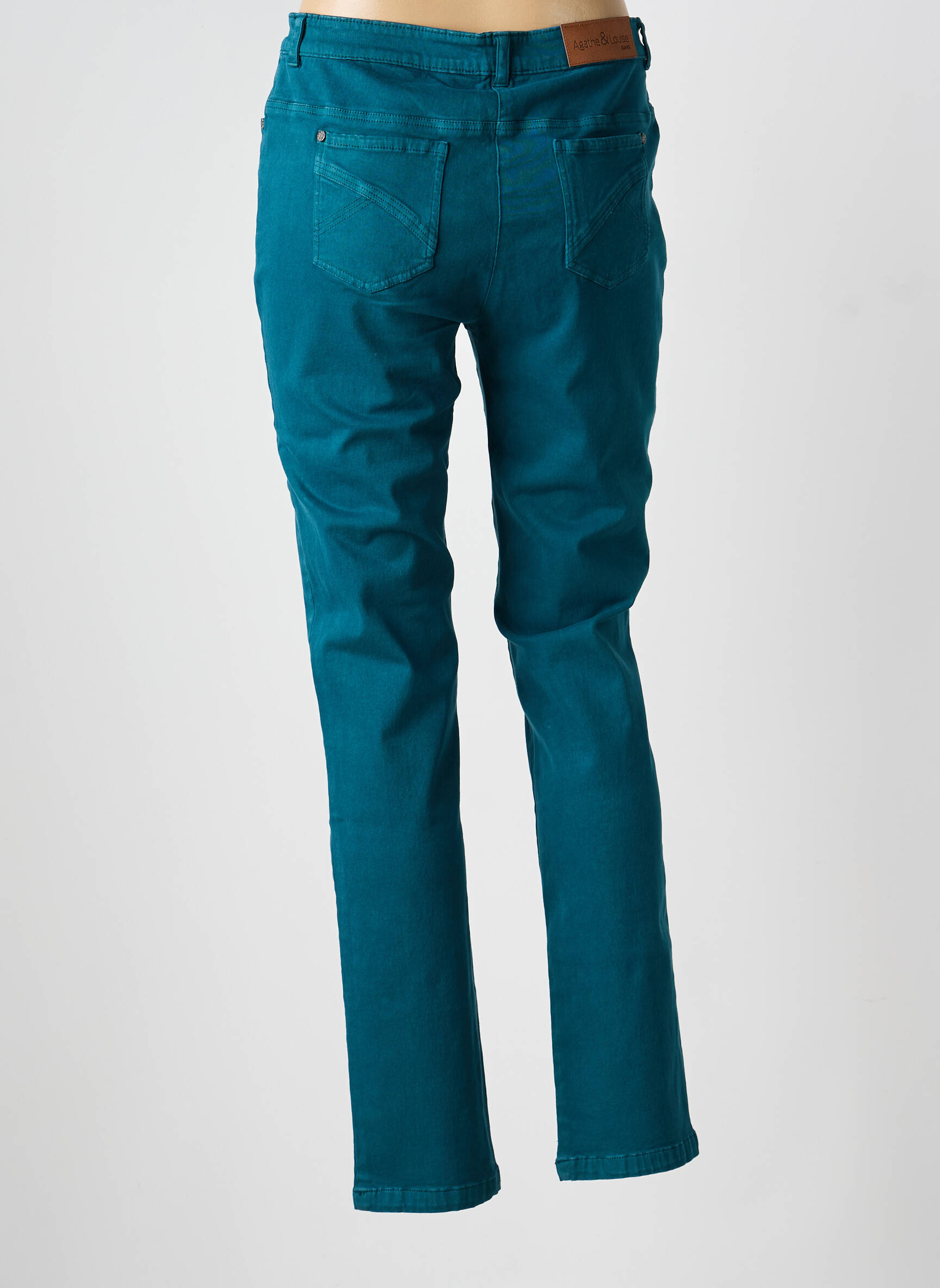 Jeans coupe slim stretch taille normale bleu AGATHE & LOUISE femme