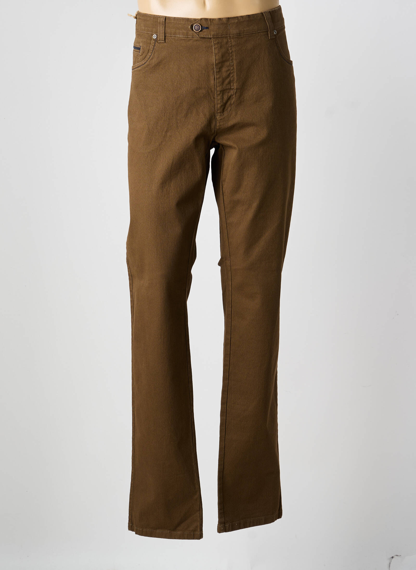 Jeans coupe slim stretch taille normale marron EMYLE homme