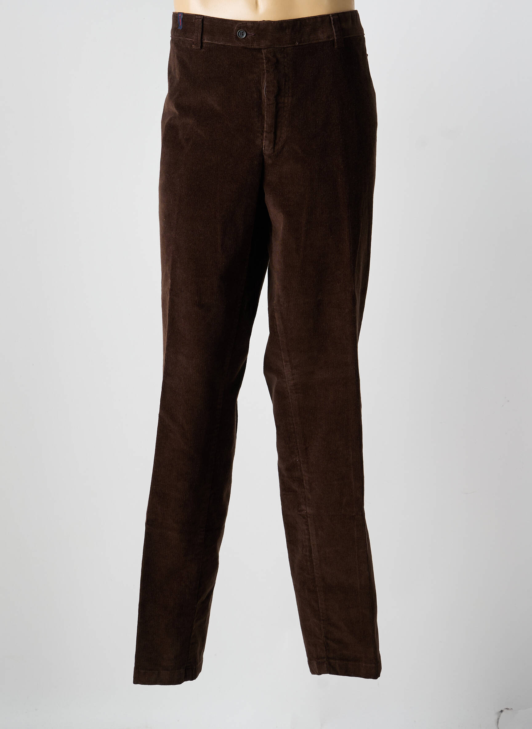 Pantalon chino stretch taille normale marron SAN SIRO homme