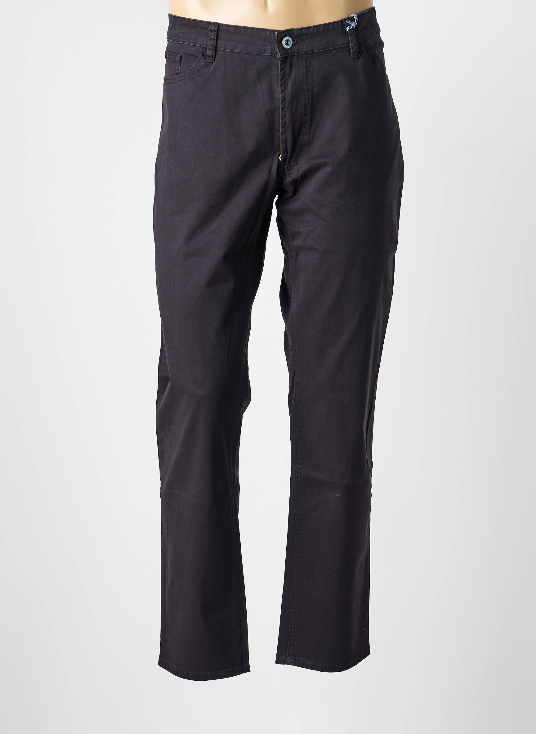 Pantalon slim stretch taille normale noir HATTRIC homme