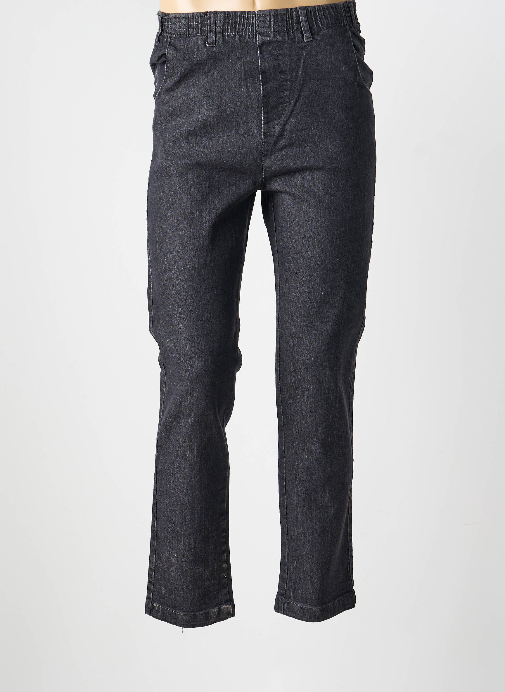 Jeans coupe slim stretch taille normale noir LUIGI MORINI homme
